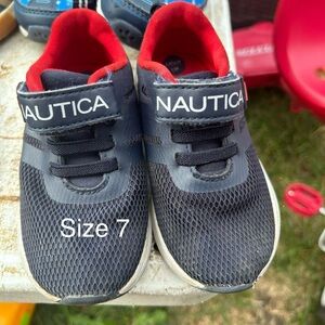 Nautica Kids Black and Red Shoes